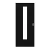 HÖRMANN Drzwi przesuwne czarne RAL 9005 lakier ProLine z przeszkleniem LA-24
