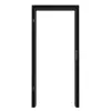 HÖRMANN Drewniana ościeżnica do drzwi dymoszczelnych czarna RAL 9005 z zaokrągloną krawędzią