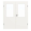 Drzwi podwójne Basic Białe lakierowane podobne do RAL 9016 4.16 z przeszkleniem z ościeżnicą