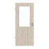 Drzwi wewnętrzne Basic jasny orzech Columbia folia dekoracyjna 4.16 z przeszkleniem 