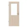 Drzwi wewnętrzne Basic Dąb Sonoma folia dekoracyjna 4.16 z przeszkleniem 