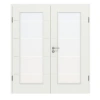 CLASSEN Drzwi podwójne Białe RAL 9003 CPL 4.7 z przeszkleniem z ościeżnicą
