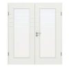 CLASSEN Drzwi podwójne Białe RAL 9003 CPL 4.9 z przeszkleniem z ościeżnicą