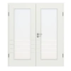 CLASSEN Drzwi podwójne Białe RAL 9003 CPL 4.10 z przeszkleniem z ościeżnicą