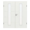 CLASSEN Drzwi podwójne Białe RAL 9003 CPL 4.11 z przeszkleniem z ościeżnicą