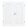 CLASSEN Drzwi dwuskrzydłowe 4.7, CPL, białe z strukturą, z przeszkleniem i ościeżnicą