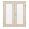 CLASSEN drzwi dwuskrzydłowe akacja jasna CPL 4.9 z przeszkleniem z ościeżnicą