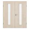 CLASSEN drzwi dwuskrzydłowe akacja jasna CPL 4.11 z przeszkleniem i ościeżnicą