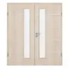 CLASSEN drzwi dwuskrzydłowe akacja jasna CPL 4.12 z przeszkleniem z ościeżnicą