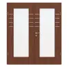 CLASSEN Drzwi dwuskrzydłowe 4.9, CPL, orzech włoski, z przeszkleniem z ościeżnicą