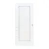 CLASSEN Drzwi przesuwne białe z bielą strukturalną CPL 4.10 z przeszkleniem 