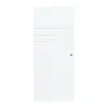 CLASSEN Drzwi przesuwne białe z bielą ze strukturą CPL 4.13 
