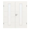 CLASSEN Drzwi podwójne Białe RAL 9016 CPL 4.11 z przeszkleniem z ościeżnicą
