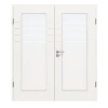 CLASSEN Drzwi podwójne Białe RAL 9016 CPL 4.9 z przeszkleniem z ościeżnicą