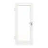 JELD-WEN Drzwi wewnętrzne Solist 1F w kolorze białym błyszczącym, podobne do RAL 9016 ExpertLack z przeszkleniem LA-1G