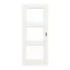 JELD-WEN Drzwi przesuwne Solist 3FG biały błyszczący podobny do RAL 9016 ExpertLack z przeszkleniem LA-3G