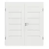 CLASSEN drzwi dwuskrzydłowe Frame 5.1 biały matowy CPL z ościeżnicą