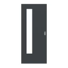 HÖRMANN Drzwi przesuwne antracyt RAL 7016 lakier ProLine z przeszkleniem LA-24 po stronie zawiasów