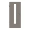 HÖRMANN drzwi wewnętrzne taupe (kolor ciemnoszaro-brązowy) RAL 7048 lakierowane ProLine z przeszkleniem LA-24 na środku