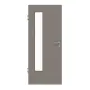 HÖRMANN drzwi wewnętrzne taupe (kolor ciemnoszaro-brązowy) RAL 7048 lakier ProLine z przeszkleniem LA-24 po stronie zawiasów