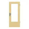 JELD-WEN drzwi wejściowe do mieszkania Limba, fornirowane z drewna litego, klasyczne, z przeszkleniem LÖ-23