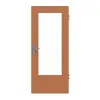 JELD-WEN drzwi wejściowe do mieszkania buk Living fornirowane drewnem naturalnym z przeszkleniem LÖ-23