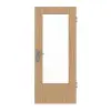 JELD-WEN drzwi wejściowe do mieszkania dąb Living fornirowane drewnem naturalnym z przeszkleniem LÖ-23
