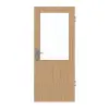 JELD-WEN drzwi wejściowe do mieszkania dąb Living fornirowane drewnem naturalnym ze stylowym przeszkleniem