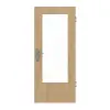 JELD-WEN drzwi wejściowe do mieszkania dąb europejski sękaty Living fornirowane drewnem naturalnym z przeszkleniem LÖ-23
