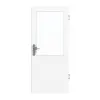 JELD-WEN drzwi wejściowe do mieszkania ultrabiel DuriTop CPL z przeszkleniem stylowym