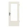 JELD-WEN drzwi wejściowe do mieszkania biały lakier DuriTop CPL z przeszkleniem LÖ-23