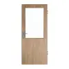JELD-WEN drzwi wejściowe do mieszkania dąb wędzony DuriTop CPL z przeszkleniem Stillicht
