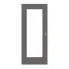 HÖRMANN drzwi przesuwne szary stalowy RAL 7037 lakier ProLine z przeszkleniem LA 8