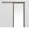 HÖRMANN system drzwi przesuwnych naścienny taupe (kolor ciemnoszaro-brązowy) RAL 7048 lakier ProLine z ościeżnicą