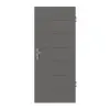 HÖRMANN Drzwi wejściowe do mieszkania Groove 11, lakier popielaty RAL 7037, DesignLine