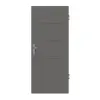 HÖRMANN drzwi wejściowe do mieszkania Groove 14 szary pyłowy RAL 7037 lakier DesignLine