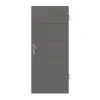 HÖRMANN drzwi wejściowe do mieszkania Groove 15 szary pyłowy RAL 7037 lakier DesignLine