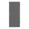 HÖRMANN Drzwi wejściowe do mieszkania Groove 31 szary pył RAL 7037 lakier DesignLine