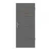 HÖRMANN Drzwi wejściowe do mieszkania Groove 50 szary pył RAL 7037 lakier DesignLine