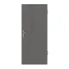 HÖRMANN drzwi wejściowe do mieszkania Groove 53 szary pyłowy RAL 7037 lakier DesignLine
