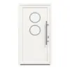 Drzwi zewnętrzne z tworzywa sztucznego F020 Premium z wycięciem na szybę