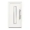 Drzwi wejściowe z tworzywa sztucznego F036 Premium z wycięciem na szybę