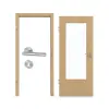 GARANT zestaw drzwi pokojowych dąb sękaty authentic CePaL z przeszkleniem LA-DIN z ościeżnicą i klamką
