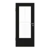 GARANT Drzwi pokojowe 0901-60 Black Resopal z przeszkleniem LA-DIN Sprosse SP0