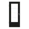 GARANT drzwi pokojowe 0901-60 Black Resopal z przeszkleniem LA-DIN szpros SP10