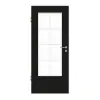 GARANT Drzwi pokojowe 0901-60 Black Resopal z przeszkleniem LA-DIN Sprosse SP1