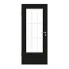 GARANT Drzwi pokojowe 0901-60 Black Resopal z przeszkleniem LA-DIN Sprosse SP2