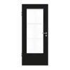 GARANT Drzwi pokojowe 0901-60 Black Resopal z przeszkleniem LA-DIN Sprosse SP4
