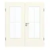 GARANT drzwi dwuskrzydłowe wraz z ościeżnicą 9417-60 Snow White CePaL z przeszkleniem LA-DIN Sprosse SP0