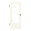 GARANT drzwi pokojowe 9417-60 Snow White CePaL z przeszkleniem LA-DIN i szprosem SP1
